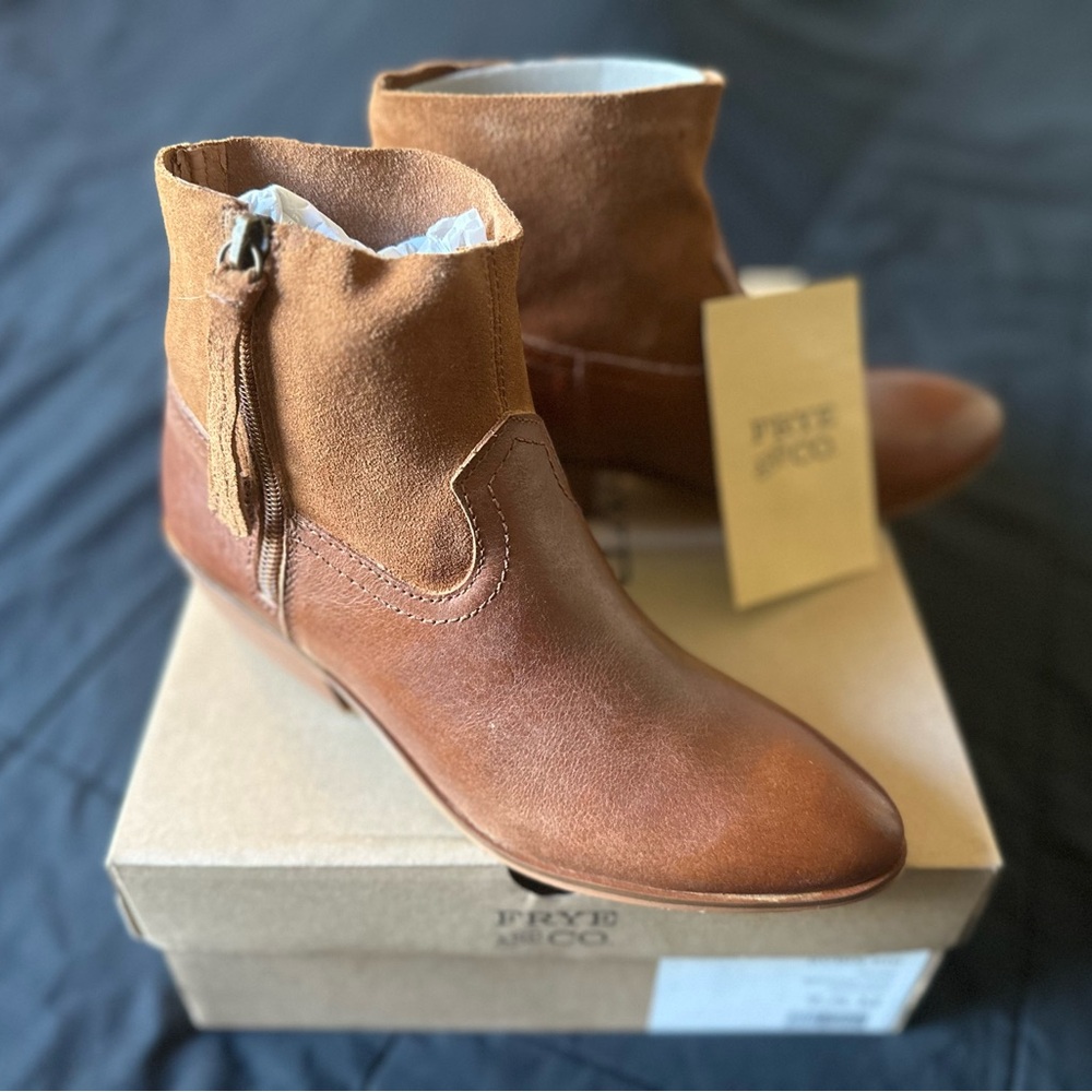 Frye Women's Brown Leather Ankle Boots
